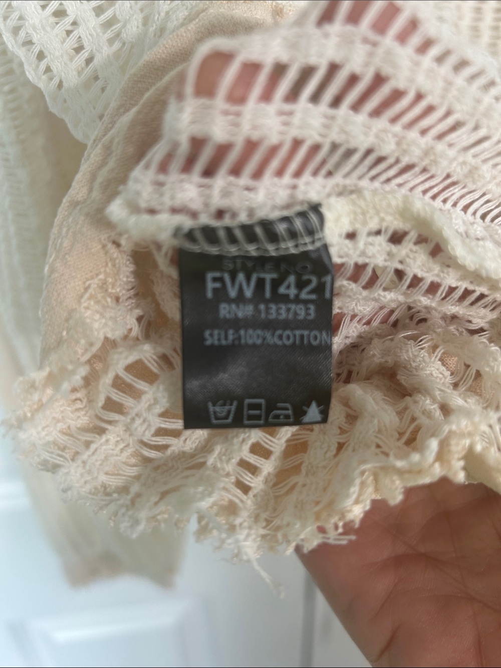 POL Beige & Cream Open-Weave Hooded Button Utility Jacket - Picture 7 of 7